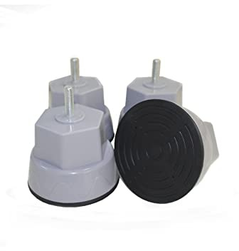4 Stück Anti Vibration Waschmaschine Füße Anti-Walk Schwingungsdämpfer Höhe 8cm/3.1in Waschmaschinenunterlage für Rutschfeste Und GeräUschreduzierende Rauschen unterdrücken (Gray)