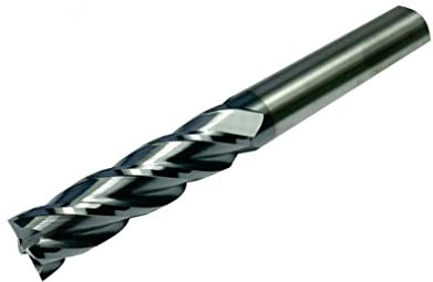 CNC QUALITÄT Fresa de metal duro – Fresa de vástago Ø 6 mm/8 mm/10 mm/12 mm/16 mm/20 mm – Fresa extralarga – corte de alto rendimiento (8 mm de diámetro)