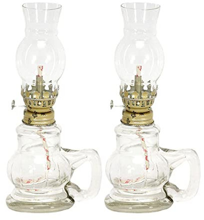 BOZHEN Heimbeleuchtung Kleine Öllaterne Windfest Mit Klarglas Öllichter Butter Buddha Frontlicht Nostalgie Öllampen Für Den Innenbereich Verstellbarer Schalter Petroleumlampe