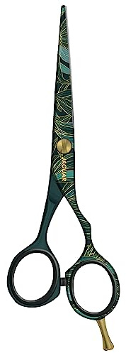 JAGUAR Haarschere JaguART EXOTIC ISLAND 5.5 | Friseurschere im Offset-Design | antiallergene, resistente High-Tech-Beschichtung in Fotoqualität | Made in Germany