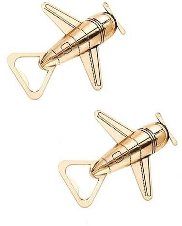 2 pcs Abrebotellas de Avión，Sacacorchos De Metal，para Celebraciones, Fiestas, Regalos, Coleccionables.