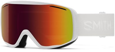 SMITH Unisex Adult Rally Snow Sport Goggle - White Frame | Red Sol-X Mirror Lens