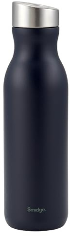 Smidge Reusable Water Bottle 500ml Winter Sky – Insulated Stainless Steel Flask for Hot & Cold Drinks, Leakproof & BPA-Free, No Metallic Taste