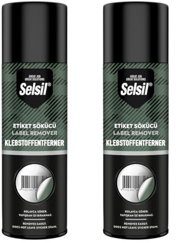Bastelzone Etikettenlöser, Etikettenentferner, Klebstoffentferner, Kleberentferner, Kleberlöser, Aufkleber-Auflöser, Aufkleber entfernen, Label Remover Spray (2 x 200ml)