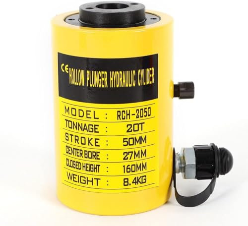 20t 2-Inch Manual Oil Pump Hydraulic Cylinder Jack 44000lb Automotive Cp-700b, Flach Pneumatischer Wagenheber Manuelle öLpumpe Stabile, 50 Mm Hub