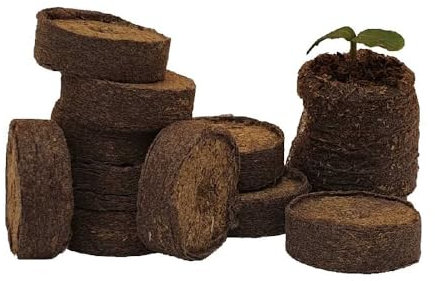 Plant Starter Pellets Small Size 27mm Pack of 24 | Grow Your Own Vegetables, Herbs and Flowers from Seed | Easy Propagation | Dry Compressed Compost wrapped in Paper
