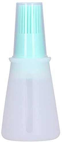Speiseölspender, Silikonölflaschenbürste, Antihaft-Saucenpinsel, Backpinsel, Grillölpinsel mit Transparentem Flaschenverschluss, Ölpinsel, Ölspender, Flaschenspray und (GREEN)