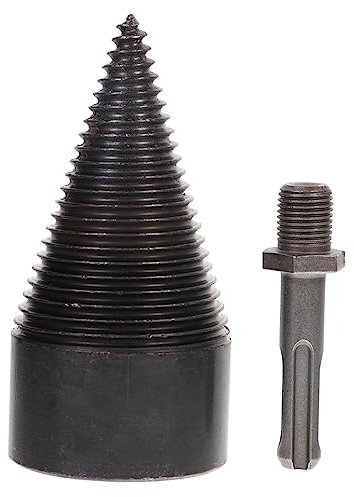 TOGEVAL Trapano Spaccalegna Con Punta Per Legno Strumento Efficiente Per Spaccare Legna Da Ardere Compatibile Con Trapani Elettrici Per Querce e Noci