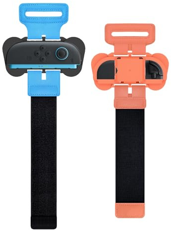 Aerku Wrist Strap for Nintendo Switch 2Joy-C (2025), Adjustable Fit for Just-Dance 2025 Adults & Kids, Perfect for Sport Gaming Safety & Comfort, Blue & Orange