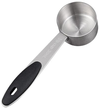 Beimus Cucchiaio dosatore in acciaio inox da 30 ml, per caffè, latte in polvere, frutta
