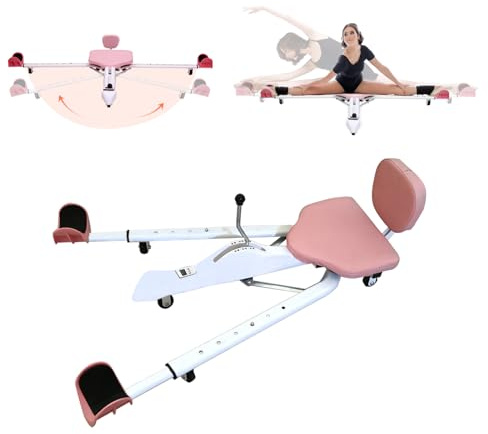 Étireur de jambes divisé - Machine d'extension de jambe avec compteur, réglable de 128 à 168 cm, flexibilité de 0 à 180 ° - Machine d'entraînement d'étirement des jambes pour ballet, yoga, danse