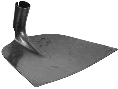 BIUDECO da Orto in Acciaio al Manganese Alta Durezza Lama Larga Resistente per Lavori Agricoli Domestici Strumento per Scavare Diserbo e Rinnovamento Terreno Grande