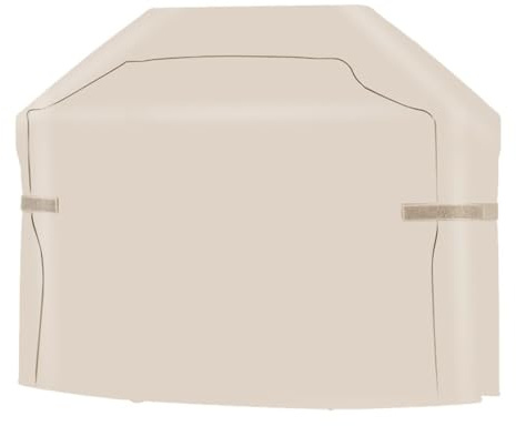 FUANA Wasserdichte Grillabdeckung für den Außenbereich, 210D, strapazierfähiges Oxford-Gewebe mit PVC-Schicht für Wetter, Staub, Regenschutz, Beige, 145 x 61 x 117 cm, 170 x 61 x 117 cm