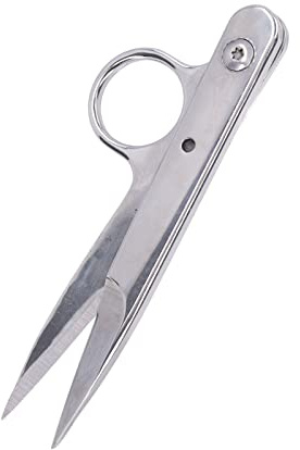 Alomejor Tijeras Afiladas de Acero Inoxidable para Bordar, para Cortar Hilos Rápidamente, para Sastres, Aficionados y Distribuidores de Telas para Uso Doméstico