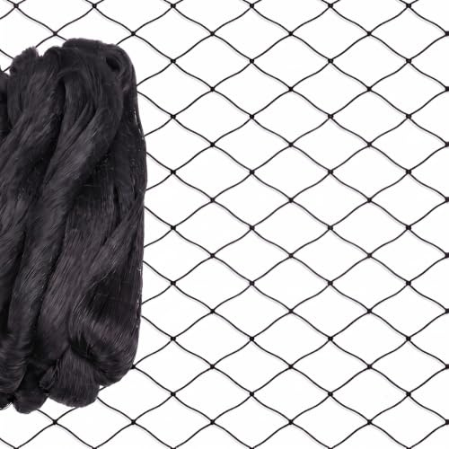 NZNSML Vogelnetz Netz Volierennetz Vogelschutznetz 10x10m für Obstbäume | Hühnernetz Schwarz Nylon Netz Vogelschutz 5cm Masche Geflügelnetz Baumnetz Gegen Vögel Kirschbaum Netz Gegen Vögel für Garten