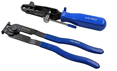 US PRO Tools CV Clamp Tool and CV Joint Boot Clamp Pliers Set 6258