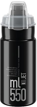 Elite Jet Biodegradable MTB, black with grey logo 550 ml
