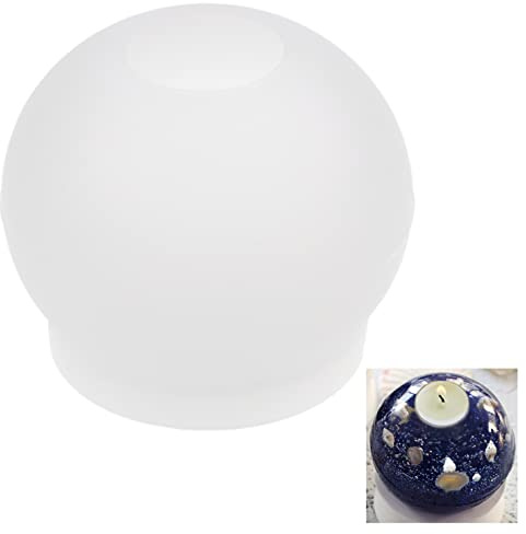 Kare & Kind 1x Sphere Shaped Silicone Molds - Resin, Epoxy Casting - DIY, Crafting, Handmade Items - Use for Making Tealight Candle Holders, Jewelry Accessory Trinkets Containers, Decoration, Gifts