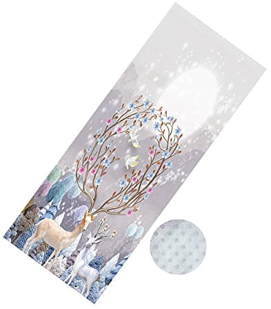 Morbuy Mikrofaser Hot Yoga Handtuch, Yoga Mat 185x65cm rutschfest Fitnesstuch Weich Atmungsaktiv Antirutsch Yogatuch Gilt für Fitness Ausbildung (185x65cm,Mode 2)