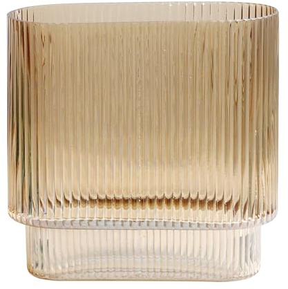 Morano blomvas – bärnstensfärgad glasvas – vaser för blommor
