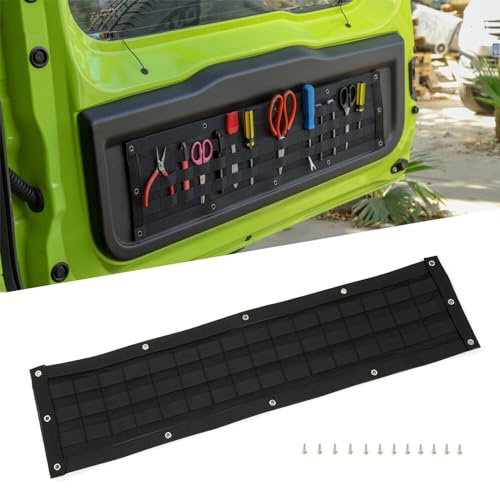 JUNZAI Auto-Heckklappen-Aufbewahrungstaschen, Für Suzuki Jimny JB64 JB74 2019-2023, Ladeorganisator, Gepäckaufbewahrungstasche, Zubehör