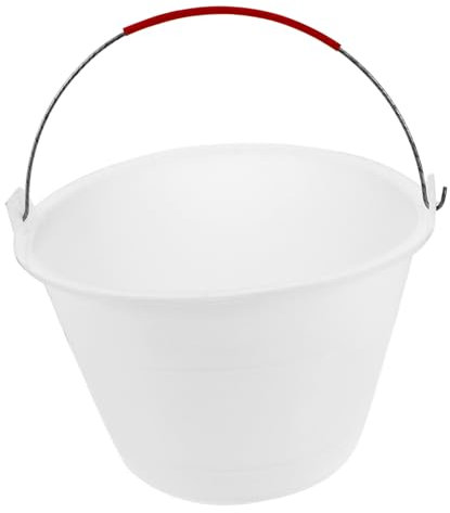 BESTonZON Eimer Aus Kunststoff Tragbarer Zementeimer Leer Sandkübel Mit Griff Für Baustellen Und Hausgebrauch Robust Und Verformungsbeständig