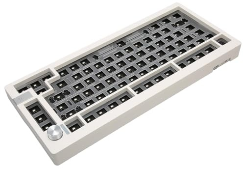 Yanmis Tastiera fai da te sostituibile a caldo, tasti, 2,4 G, 5.0, linea di tasti, kit tastiera meccanica separata, tastiera 75% fai da te, compatibile con albero a 5 pin e 3 pin.
