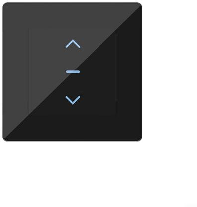 Smart Roller Shutter Switch,WiFi Roller Shutter Switch With APP Control And Timer Function For Curtain Shutter Motor Door(black)