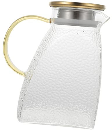 FUNOMOCYA Hervidor de Agua Fría de 1 8 L con Asa Resistente a Altas Y Temperaturas a Prueba de Fugas Fácil de Verter para Bebidas Frías o Calientes