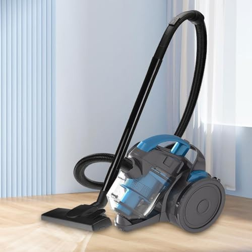 Aspirateur cylindrique sans sac, nettoyeur de sols durs haute puissance 2000 W, capacité de 1,5 litre, cordon d'alimentation de 5 m, filtre HEPA à 4 étapes, outil turbo pour poils d'animaux, poussière