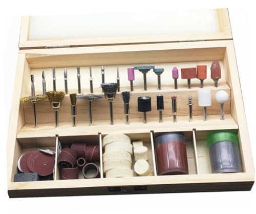 SOLUSTRE 100pezzi Spazzole Per Lucidatura Kit Accessori Per Trapano Per Lucidatura Rettifica e Metalliche e Legnose