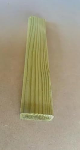 45mm x 20mm Green Rough Sawn Treated Timber Battens - All Round - 1.5 Metre