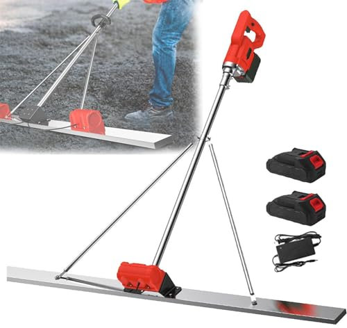 Massetto in Calcestruzzo Potente Vibratore per calcestruzzo, massetto per calcestruzzo, set vibranti, strumenti per la preparazione delle superfici in calcestruzzo, alimentato a batteria, co