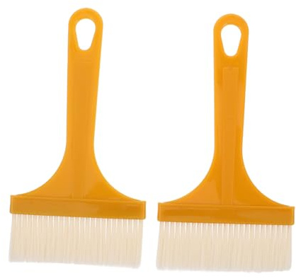Hemobllo Pinceles de Repostería para Hornear y Asar, 18x9 Cm, Plástico Resistente Alta Temperatura, Cerdas Firmes sin Caída, Utensilio Cocina para Carne y Manteca, Pack 2 Piezas para Uso