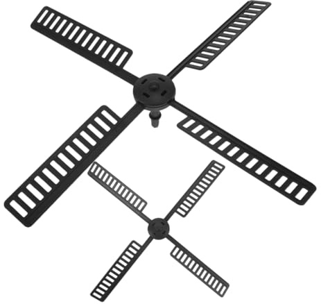 Gogogmee 2pcs Plastic Windmill Blades for Garden Windmills, Sturdy Construction and Black Material, for Outdoor Gardens and Yards Decorative Use