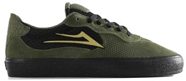 Lakai Chaussures de skateboard basses Essex pour homme, Gator noir doré, 44 EU