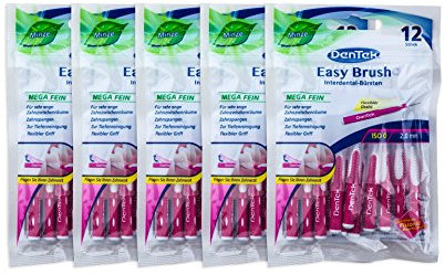 5x DenTek Easy Brush Interdental - Bürsten 2.0mm Mega Fein ISO: 0