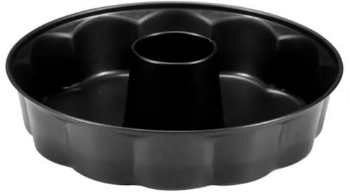 Space Home - Stampo Ciambella Antiaderente con Tubo - Teglia da Forno in Acciaio con Rivestimento Antiaderente - 28 cm