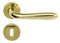 Vi.tel. Serie Agnone Maniglie per Porte Interne con Rosetta Set Per Una Porta Colore Oro Lucido