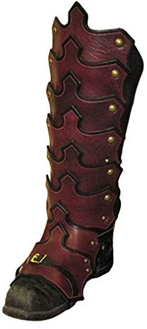 Darabun Mittelalter Gothic Überschuhe - Vintage PU Leder Beinschutz Gamaschen Leggings Steampunk Wikinger Piraten Überschuhe für Karneval Halloween Party
