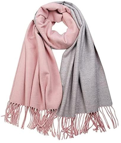 PFLife Cachemire Écharpe Femmes Hiver Écharpe Doux et Respirant Peau Amicale Écharpe Chaude et Mouchoir Décontracté Écharpes Douces et Longues Écharpes (rose)