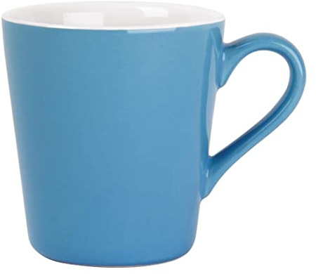 Olympia Cafe Flat White Cups Stoneware 170ml, Pack of 12, Blue