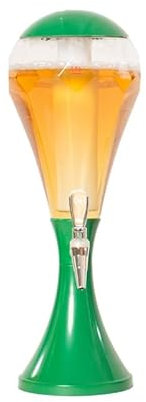 Distributeur de tour de bière Distributeur de boissons de tour de bière 3L avec lumières brillantes colorées à LED et distributeur de tour de bière en tube de glace pour distributeur de bière Home B