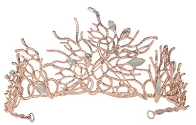 FOMIYES Brautkrone aus Legierung mit Strass Vintage-kopfschmuck für Hochzeit Brautkopfschmuck Hochzeitskrone Barock-kopfbedeckung für Fotos
