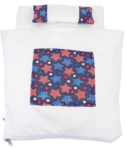 INOOMP Katzenhaus Schlafsack Für Kleine Haustiere Abnehmbarer Waschbarer Schlafplatz Mit Sternen Gemütliche Kuschelhöhle Für Ruhe Spiel Und Wärme Im Winter