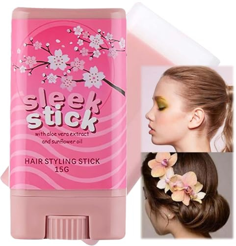 Sleek Hair Finishing Wax Stick for Women - Long-Lasting, Non-Greasy Styling Gel for Flyaways. Achieve Perfectly Styled Hair with this Hair Wax Stick