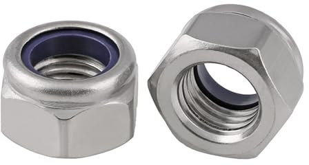 M2-m20 10 STÜCKE Din985 304 Edelstahl Gegenmutter Kontermutter/Rutschfeste/selbstsichernde Mutter/Sicherungsmutter links Ni Cap(24in)