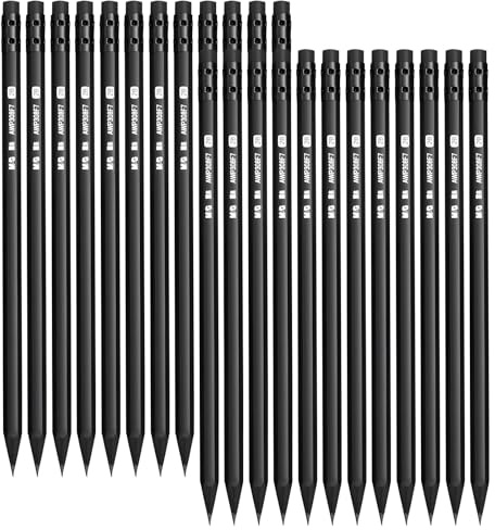 M&G Wood-Cased 2B Pencils, 24 Pack Pre-Sharpened Pencils with Top Erasers, Bulk Black Pencils for School Teacher Supplies, Writing, Drawing and Sketching