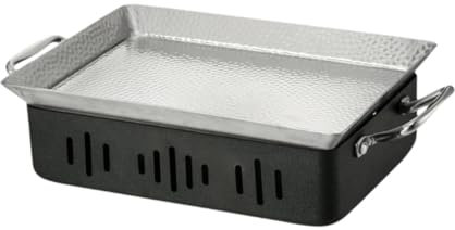 Baoblaze Chafing Dish Buffet Edelstahl Buffet Server Suppenwärmer Topf Fischbräter Serviertablett für den Familienurlaub im Haushalt, L