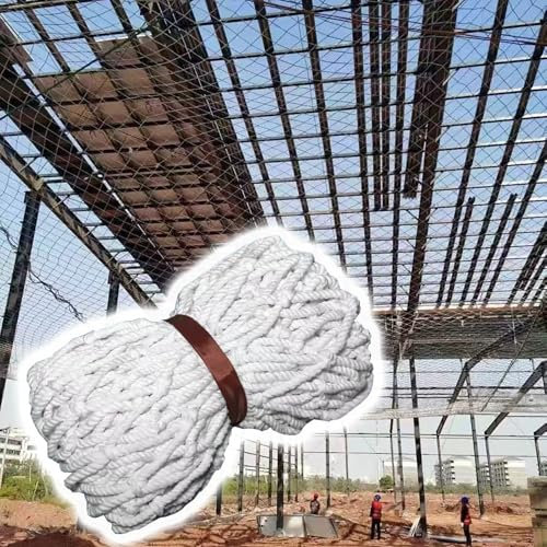 Anhängernetz Ladungssicherungsnetz Gepäcknetz Weißes Bau-Sicherheitsnetz, 3 5 10 cm breit, Gepäck, Lebensmittel, Sicherung, Netzabdeckung für Outdoor/Vans, LKWs/Boote, regensicheres, UV-beständiges Sp